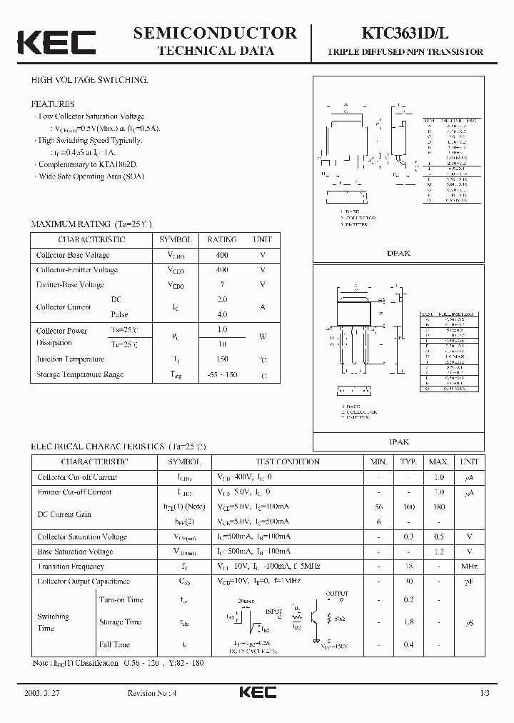 KTC3631D_1261710.PDF Datasheet