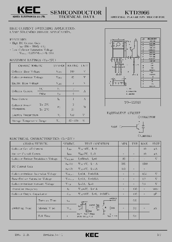 KTD2066_1261789.PDF Datasheet