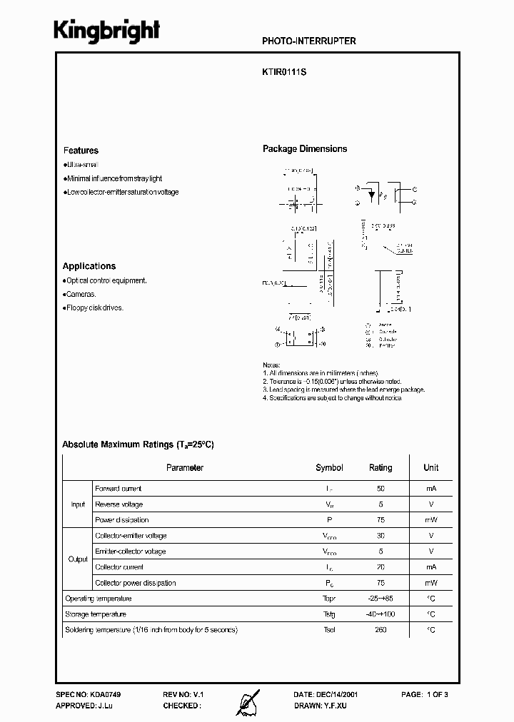 KTIR0111S_1261802.PDF Datasheet