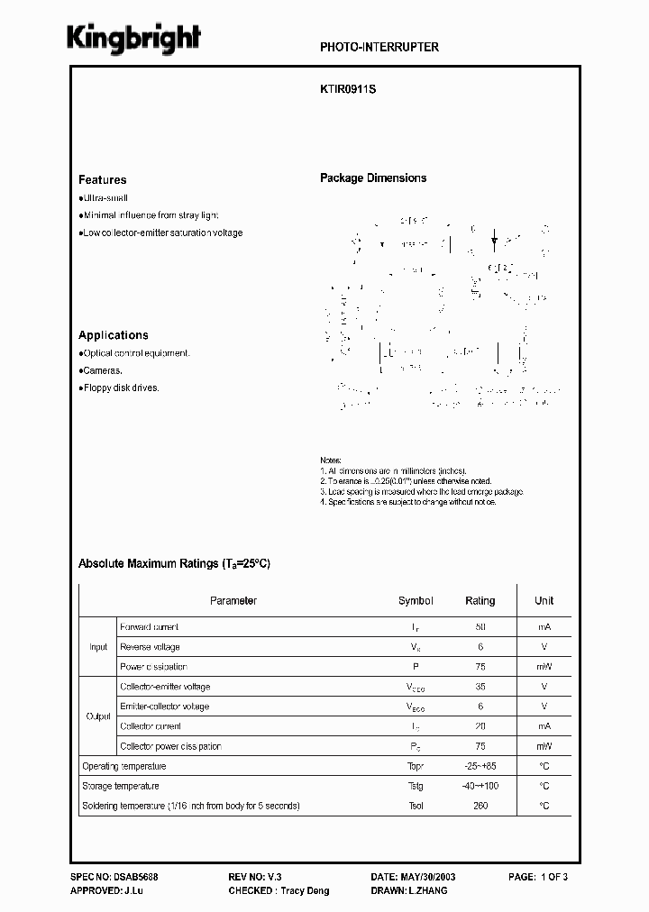 KTIR0911S_1261811.PDF Datasheet