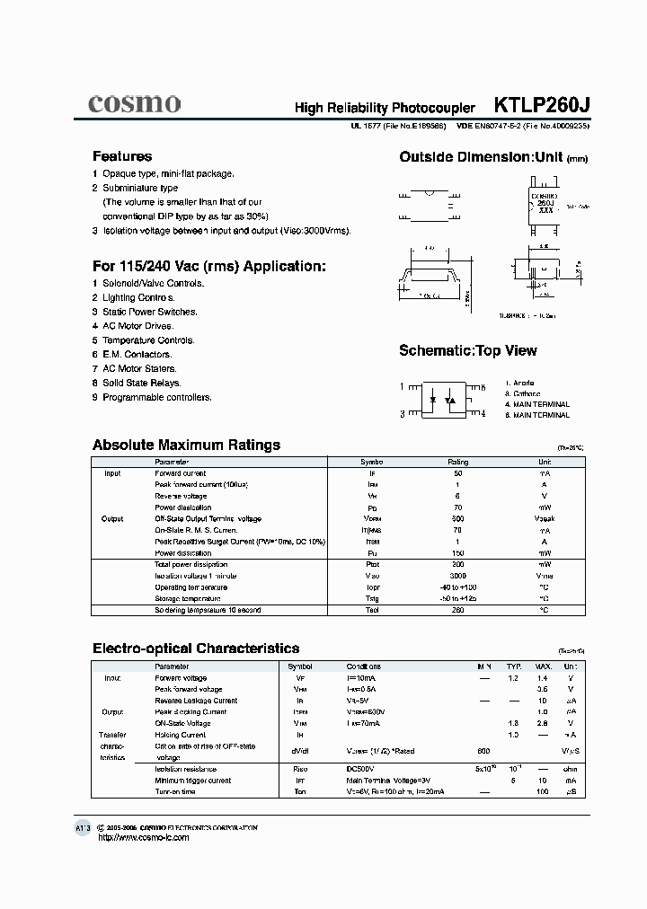 KTLP260J_1053013.PDF Datasheet