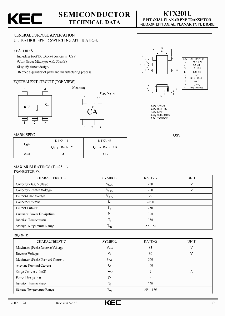 KTX301U_1261849.PDF Datasheet