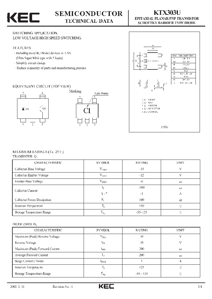 KTX303U_1261851.PDF Datasheet