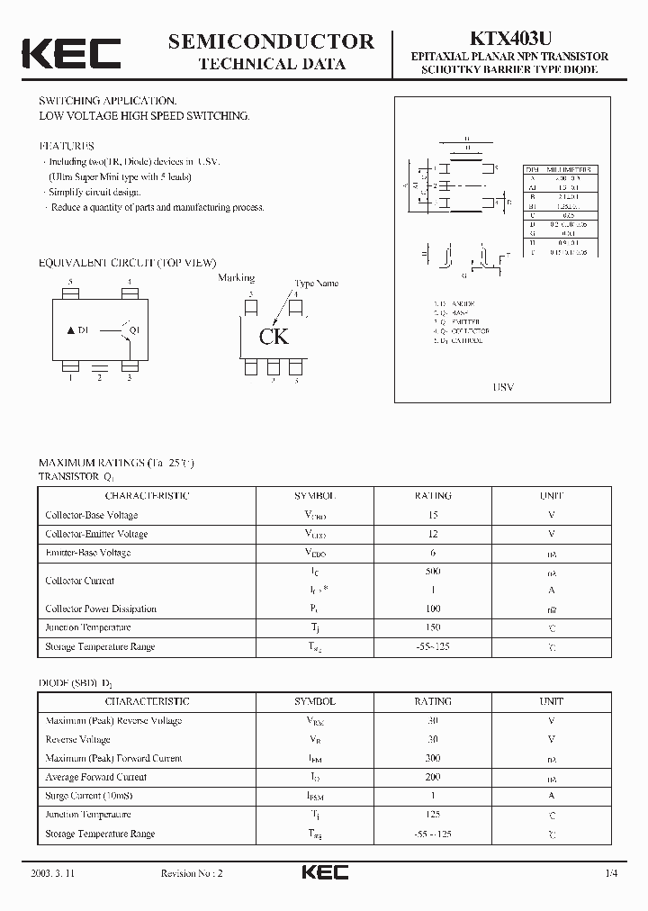 KTX403U_1261857.PDF Datasheet