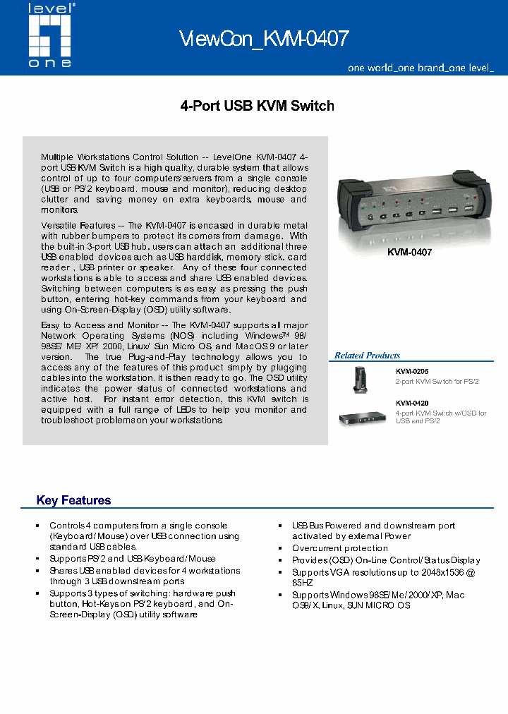 KVM-0407_1261916.PDF Datasheet