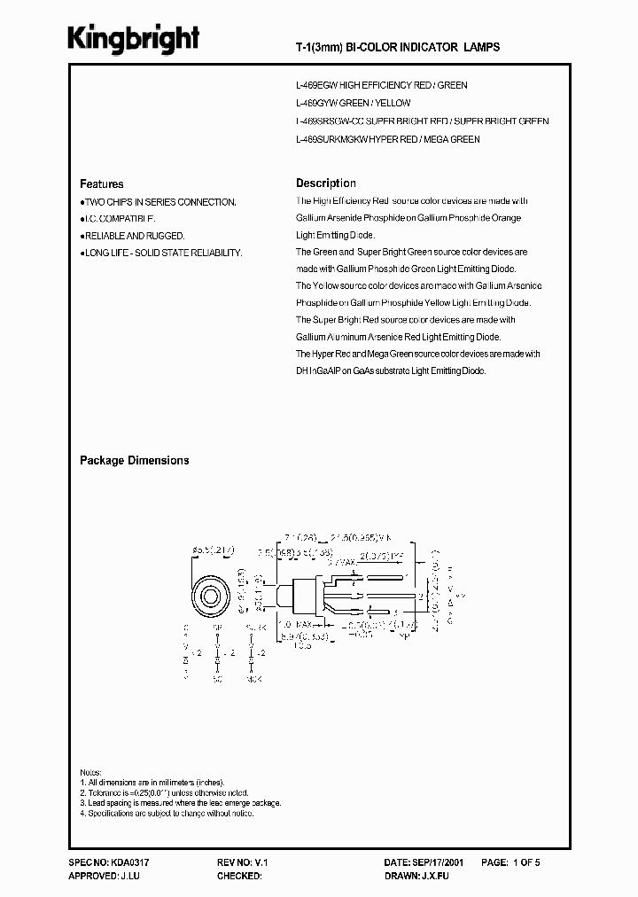 L-469SURKMGKW_1262185.PDF Datasheet