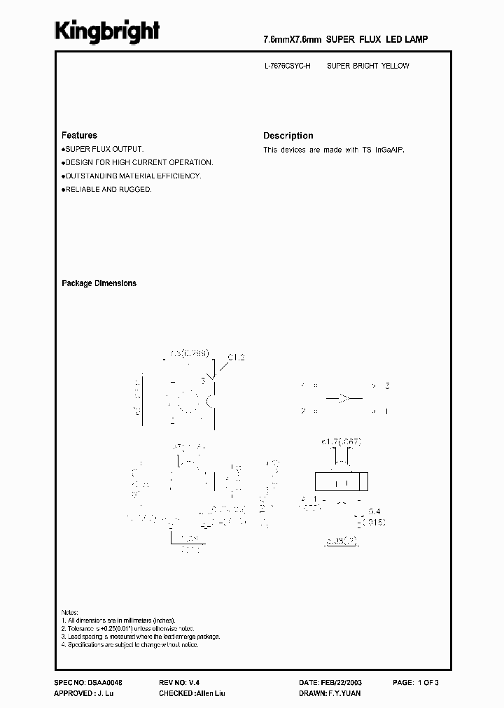 L-7676CSYC-H_1262451.PDF Datasheet