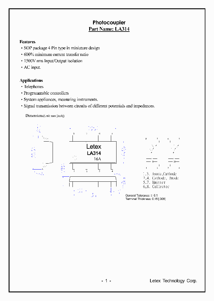 LA314_1262711.PDF Datasheet