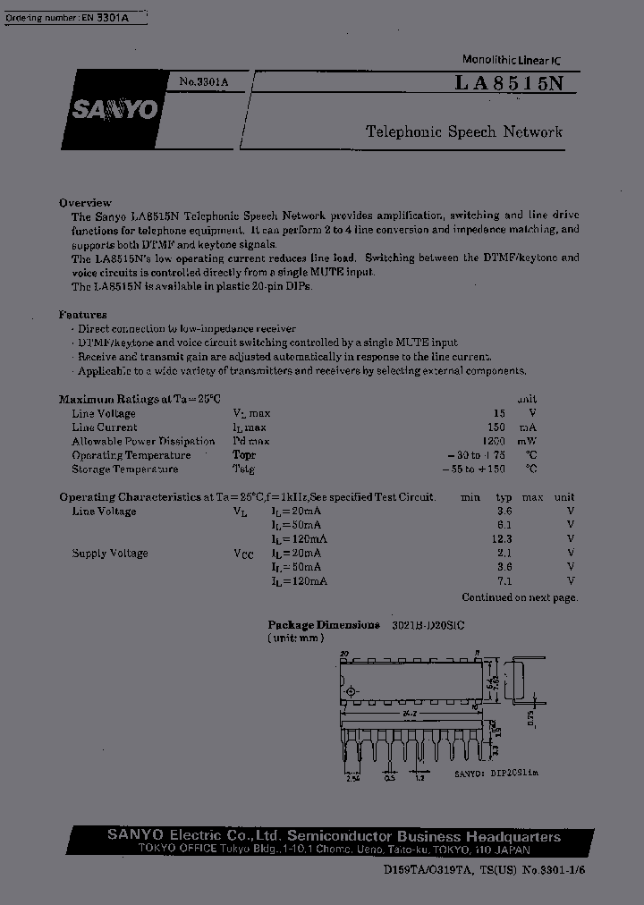 LA8515N_1263023.PDF Datasheet