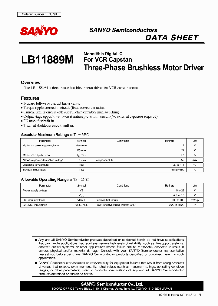 LB11889M_1032172.PDF Datasheet