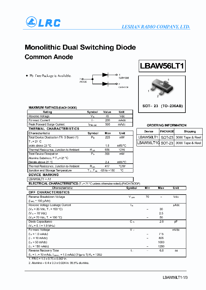 LBAW56LT1G_1263331.PDF Datasheet