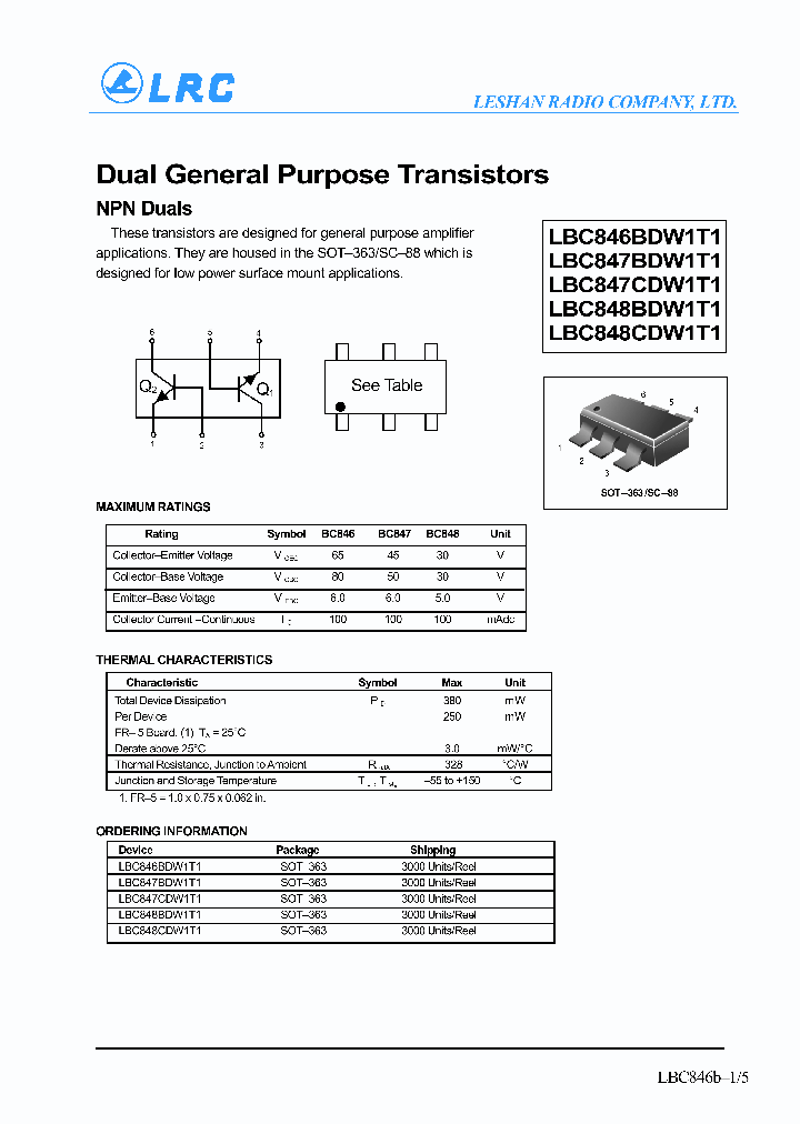 LBC846BDW1T1_782478.PDF Datasheet