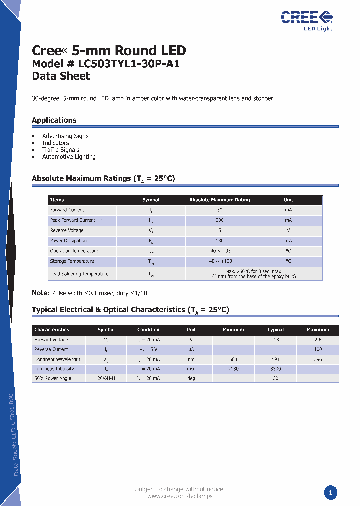 LC503TYL1-30P-A1_1263529.PDF Datasheet