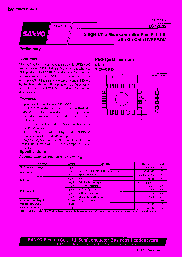 LC72E32_1263675.PDF Datasheet