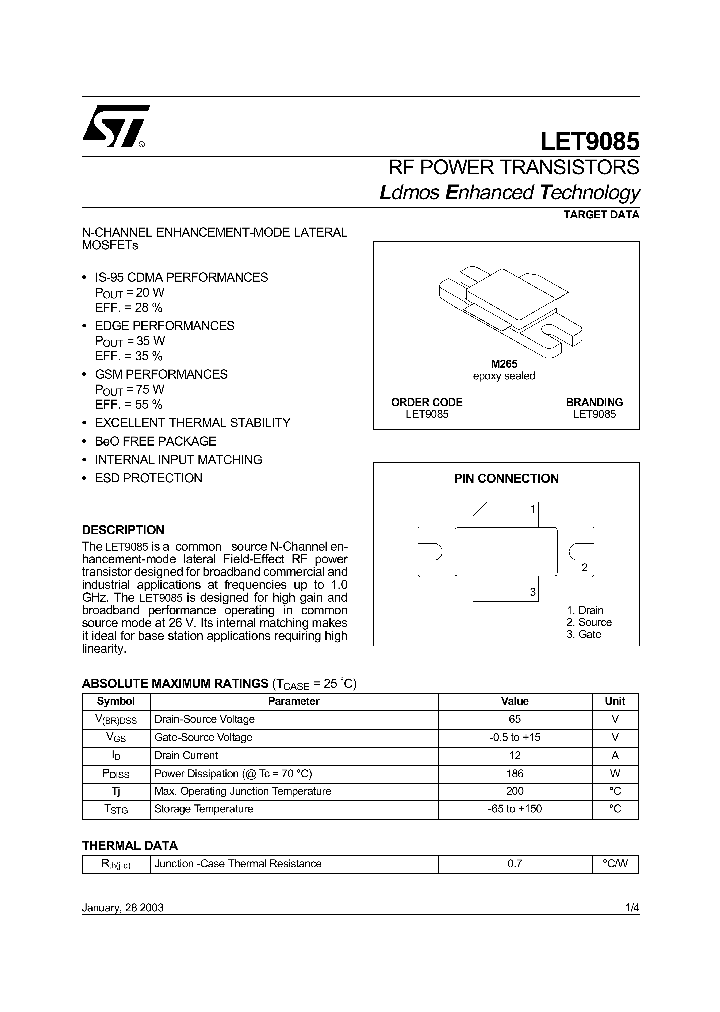 LET9085_1264303.PDF Datasheet