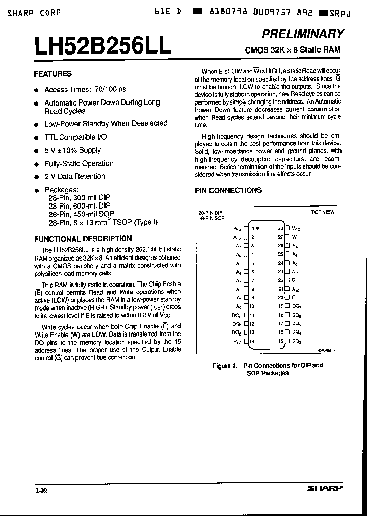LH52B256LLTR-90LL_1264623.PDF Datasheet