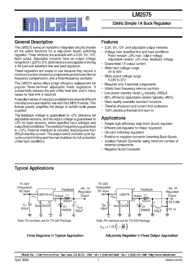 LM2575YWM_1265093.PDF Datasheet