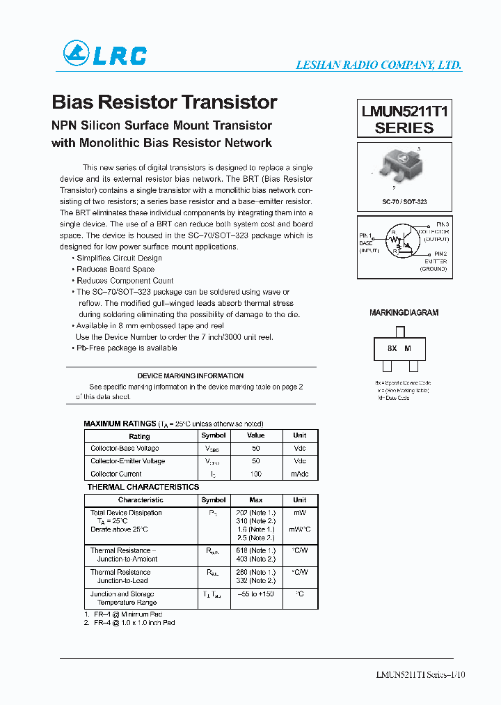 LMUN5237T1G_1266266.PDF Datasheet