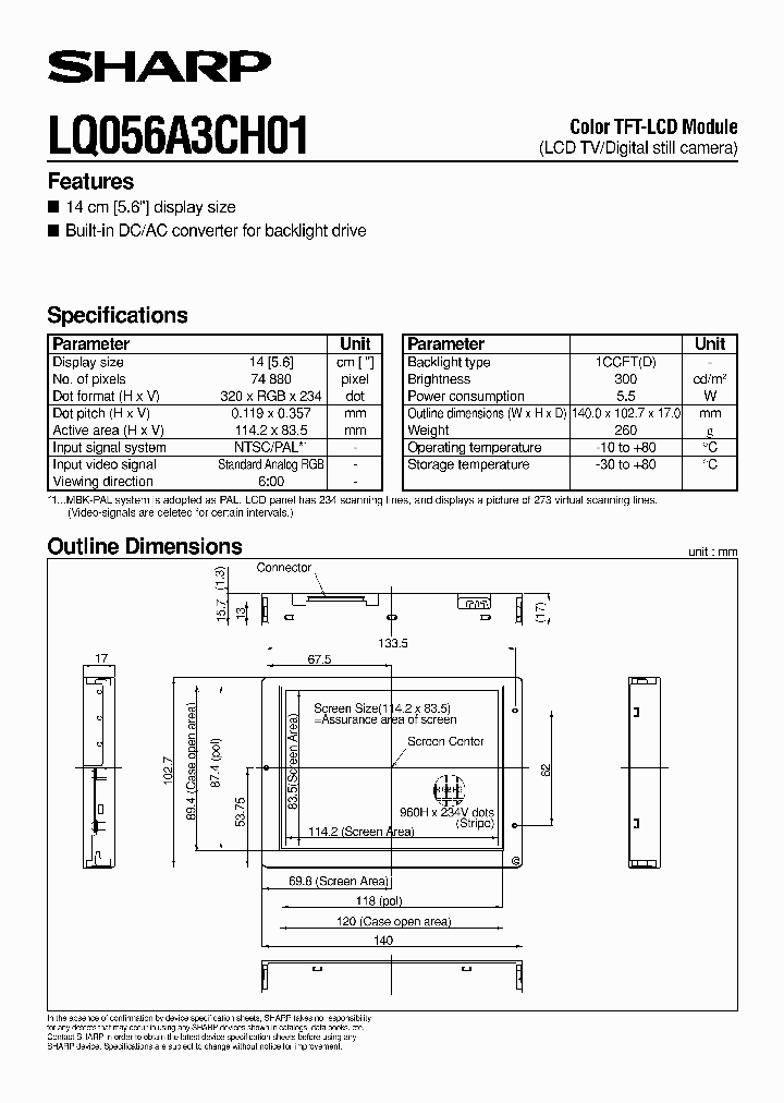 LQ056A3CH01_1267088.PDF Datasheet