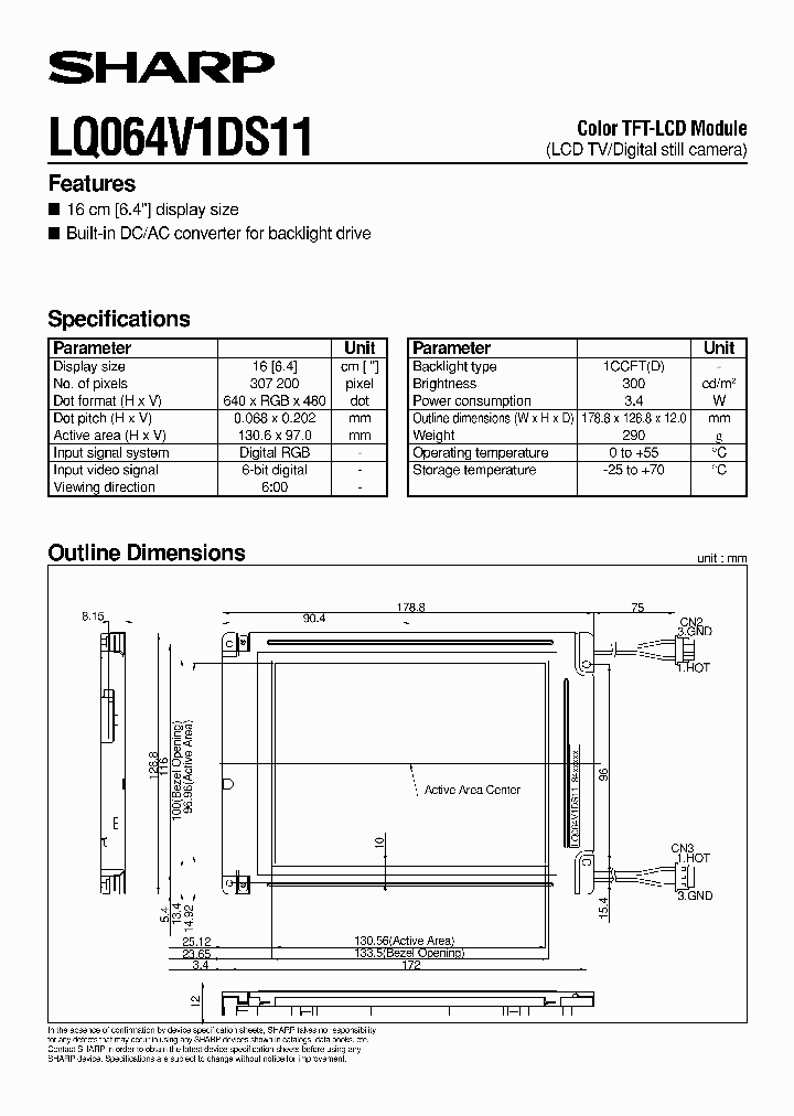 LQ064V1DS11_1267089.PDF Datasheet