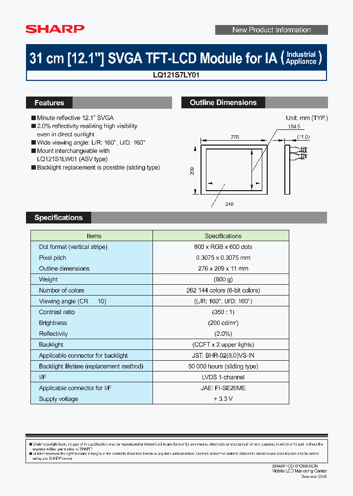 LQ121S7LY01_1267099.PDF Datasheet