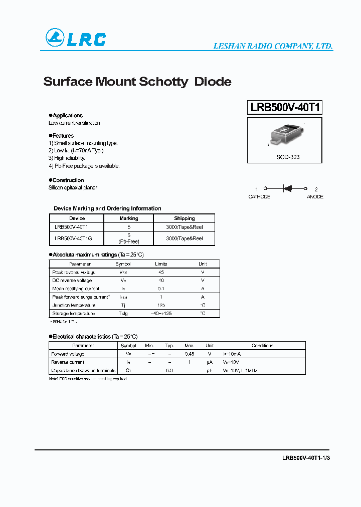 LRB500V-40T1G_1267166.PDF Datasheet