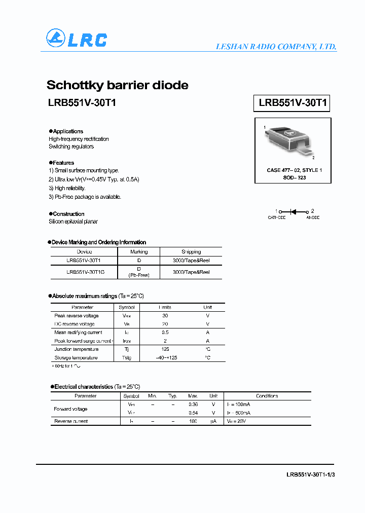 LRB551V-30T1G_1267170.PDF Datasheet