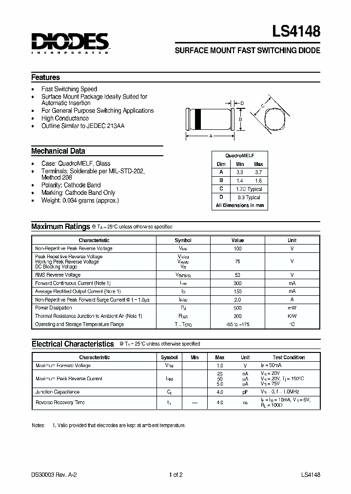 LS4148_1158679.PDF Datasheet