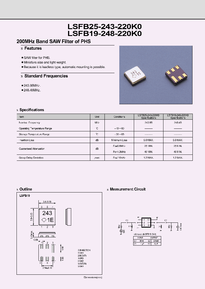 LSFB25-243-220K0_1267299.PDF Datasheet