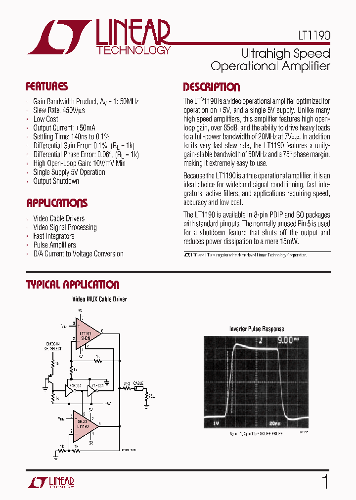 LT119001_1030248.PDF Datasheet
