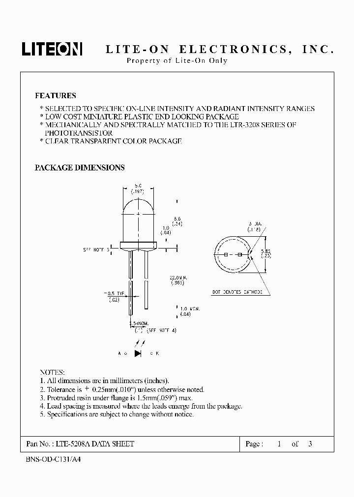 LTE-5208A_1268338.PDF Datasheet