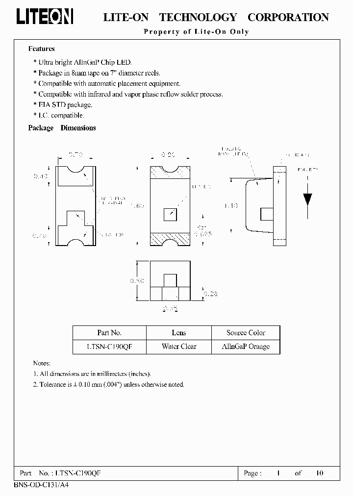LTSN-C190QF_1268415.PDF Datasheet