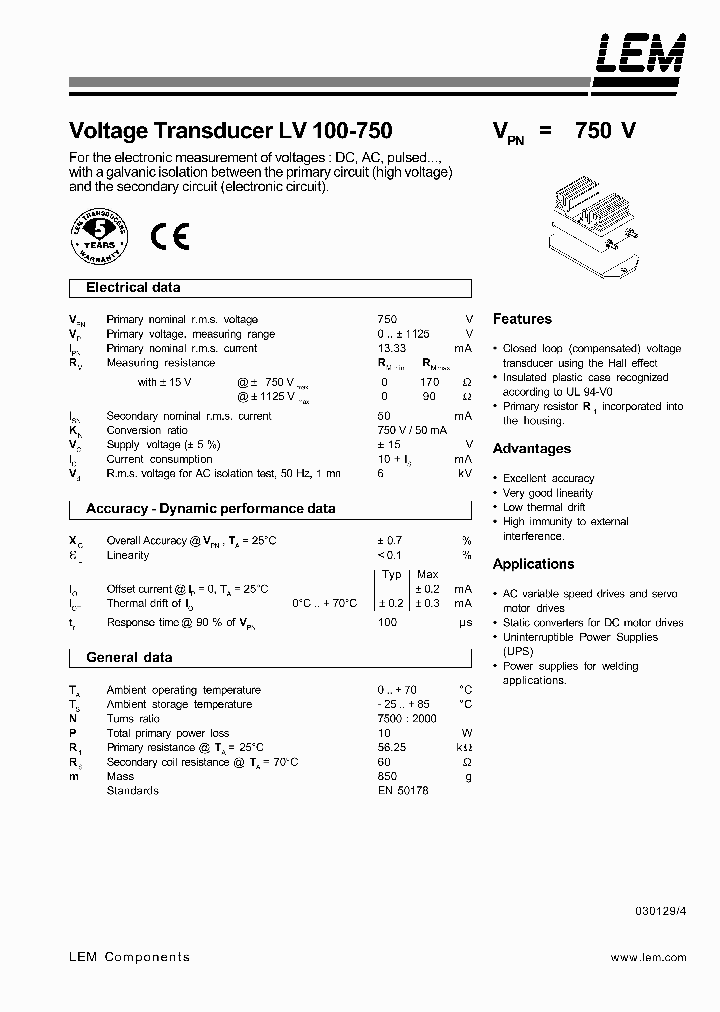 LV100-75003_1268531.PDF Datasheet