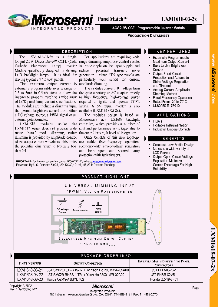 LXM1618-03-2X_1268775.PDF Datasheet