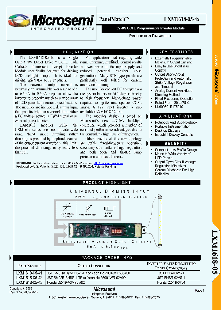 LXM1618-05-4X_1268777.PDF Datasheet