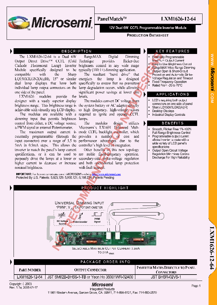 LXM1626-12-64_1268789.PDF Datasheet