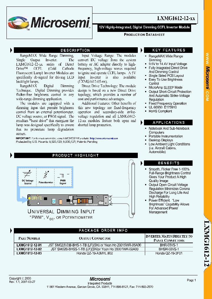 LXMG1612-12-XX_1268794.PDF Datasheet