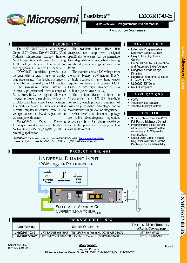 LXMG1617-03-2X_1268797.PDF Datasheet