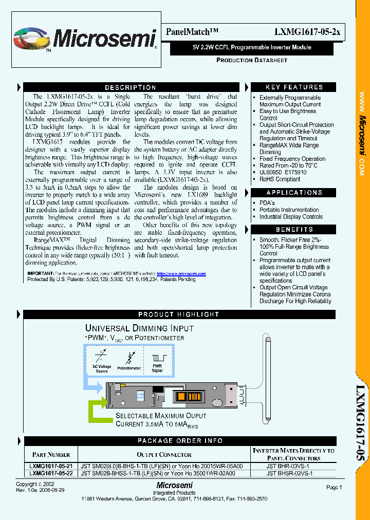 LXMG1617-05-2X_1268798.PDF Datasheet