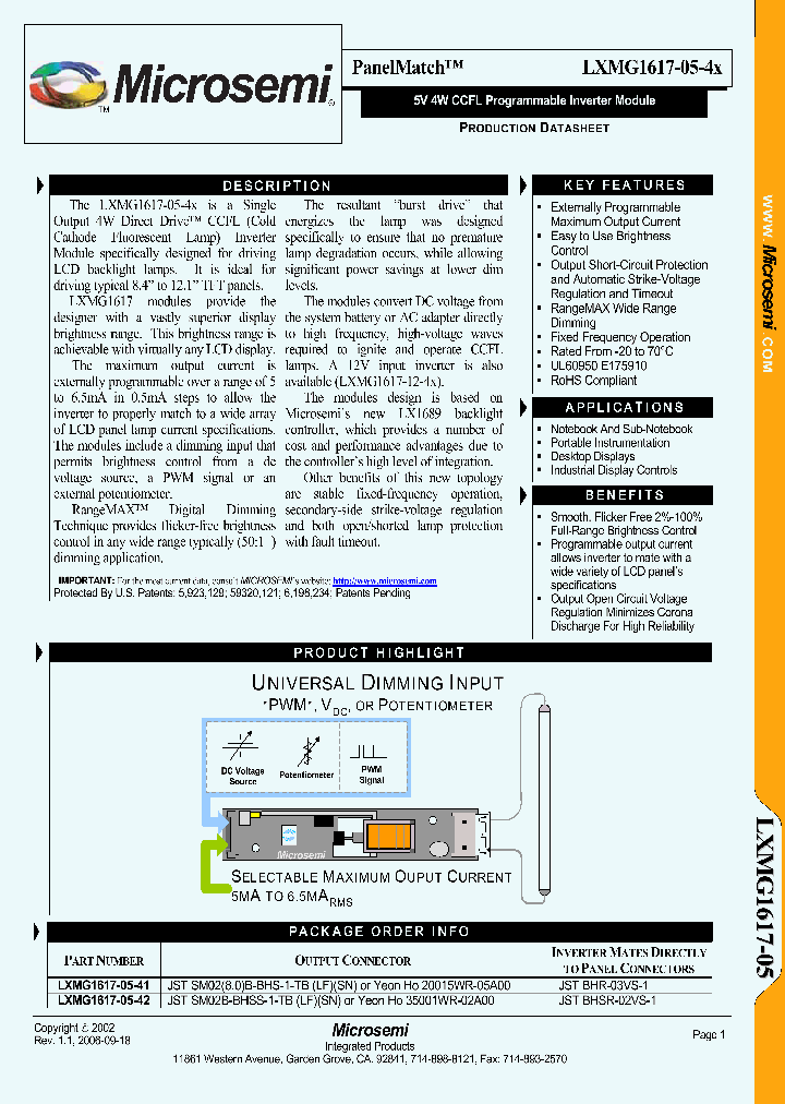LXMG1617-05-4X_1268799.PDF Datasheet