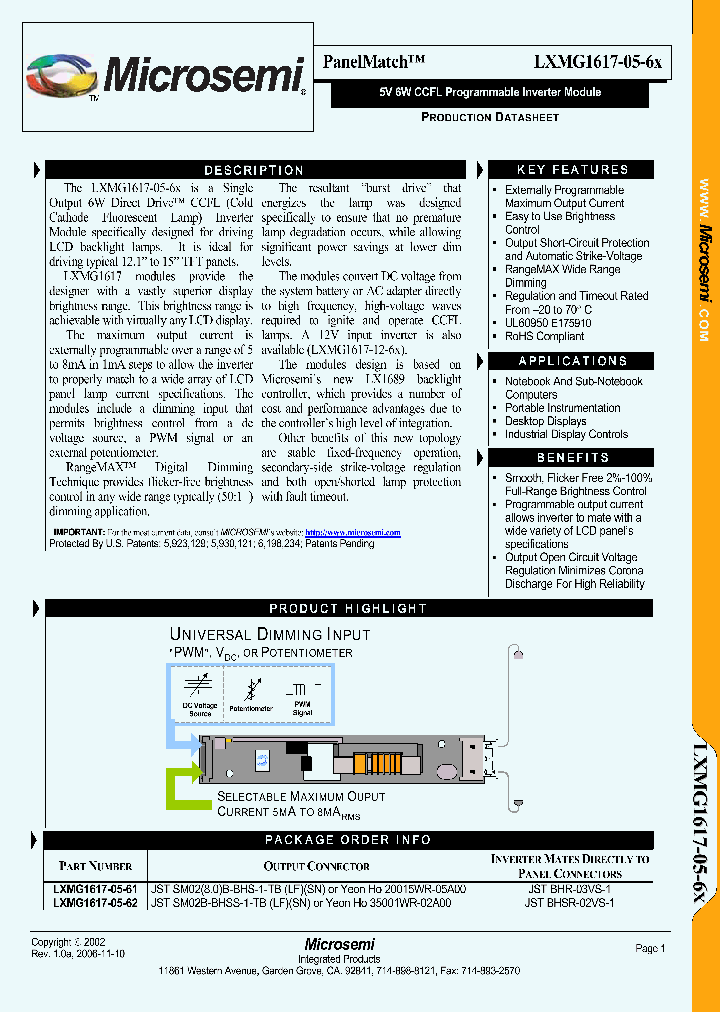 LXMG1617-05-6X_1268800.PDF Datasheet