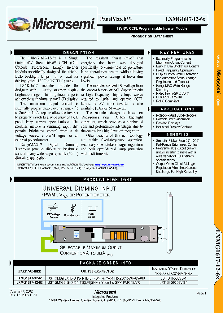 LXMG1617-12-6X_1268802.PDF Datasheet