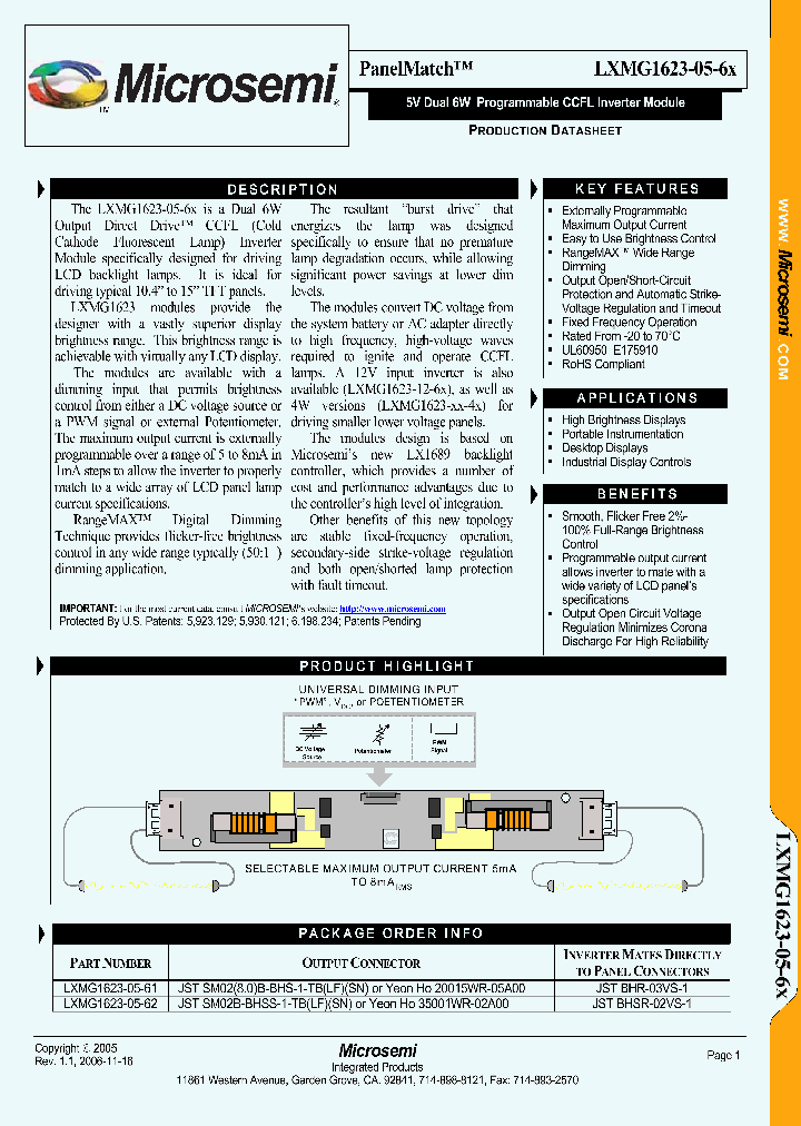 LXMG1623-05-6X_1268812.PDF Datasheet