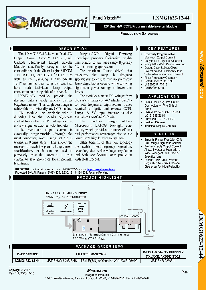 LXMG1623-12-44_1268813.PDF Datasheet