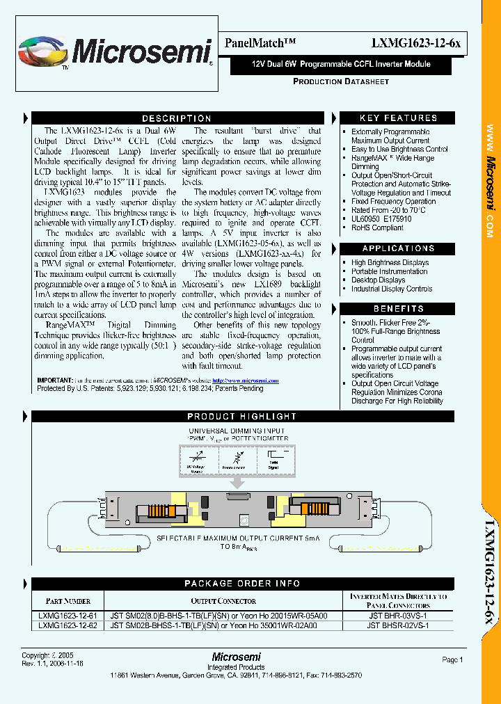 LXMG1623-12-6X_1268815.PDF Datasheet