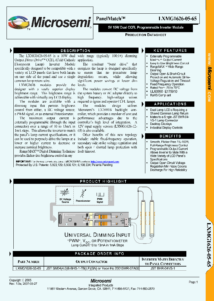 LXMG1626-05-65_1268820.PDF Datasheet