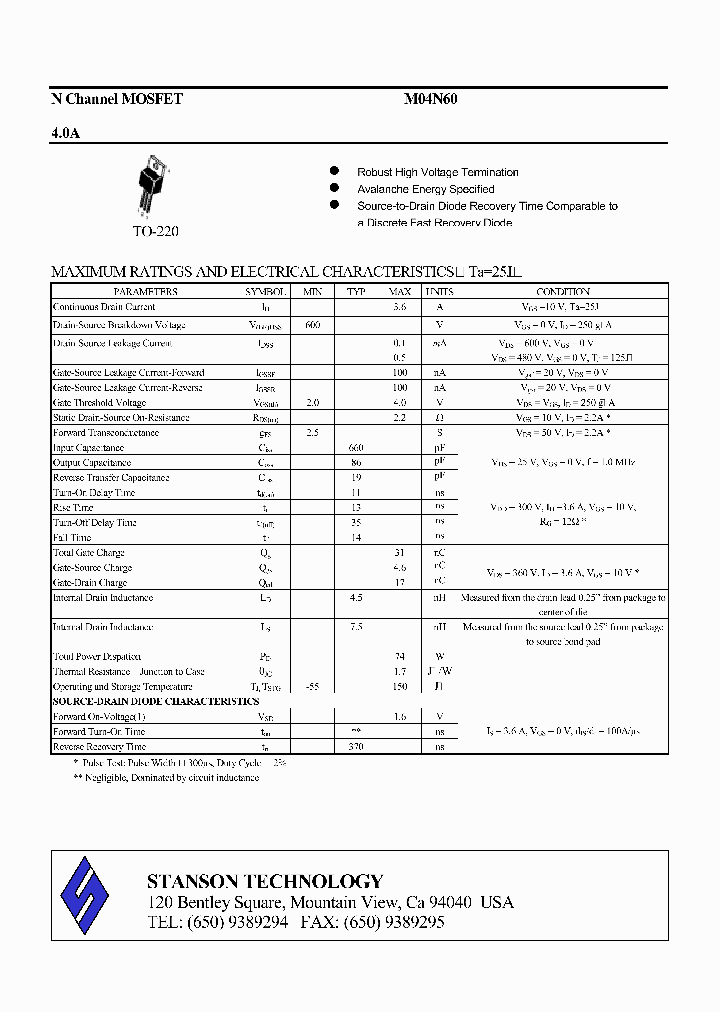 M04N60_1268905.PDF Datasheet