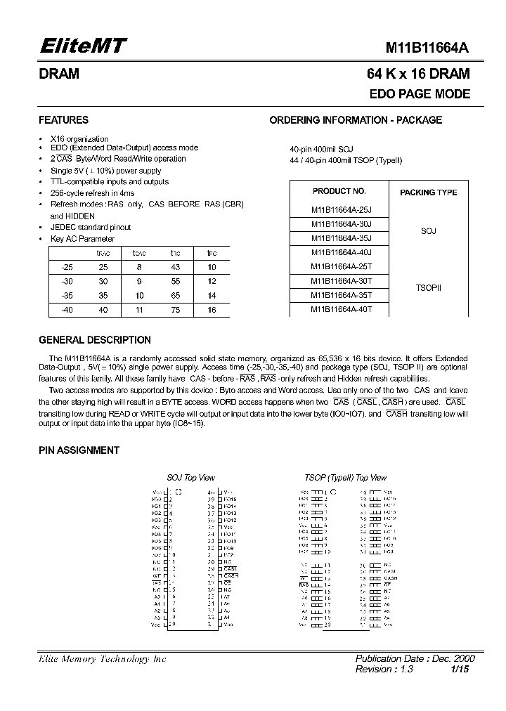 M11B11664A_1028488.PDF Datasheet