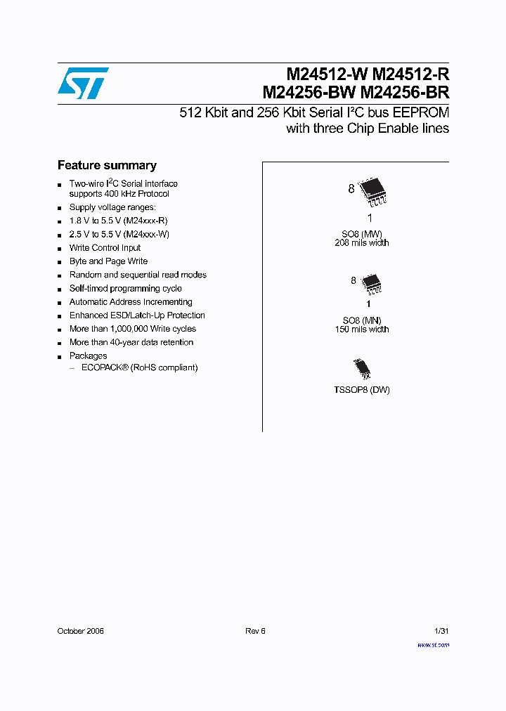 M24512-WMW6TP_1269063.PDF Datasheet