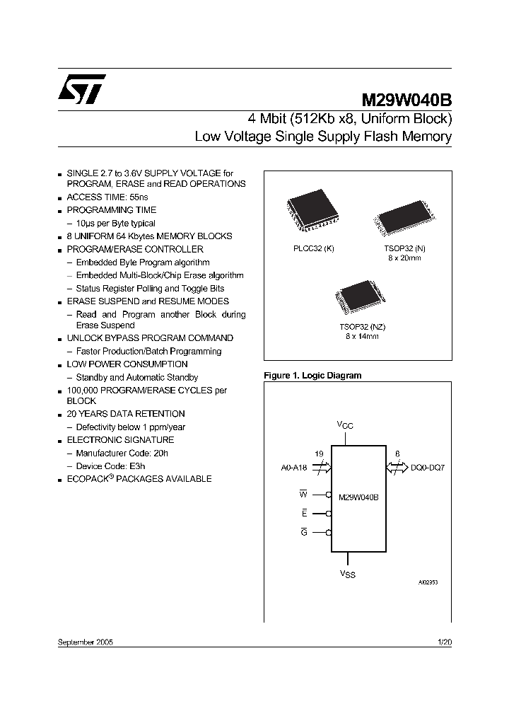 M29W040B90NZ6T_1269241.PDF Datasheet